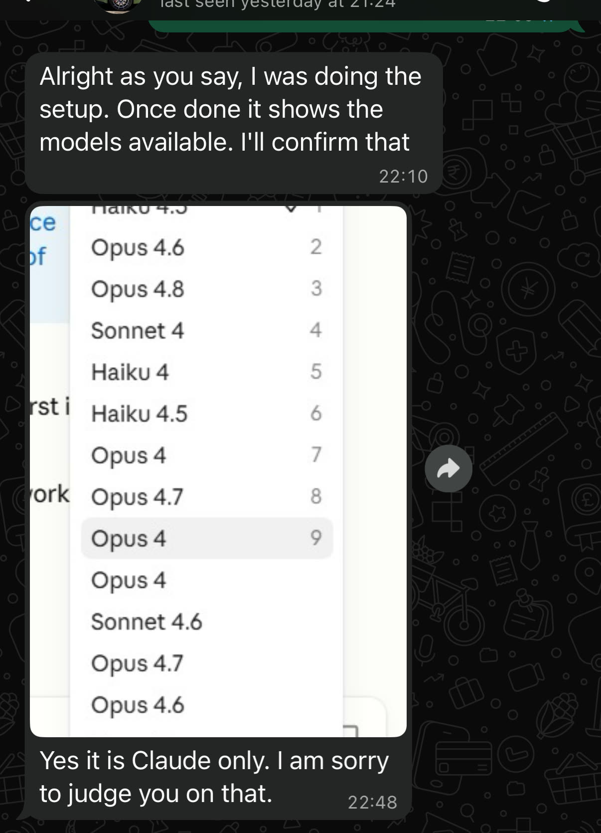 Customer chat confirming the key works